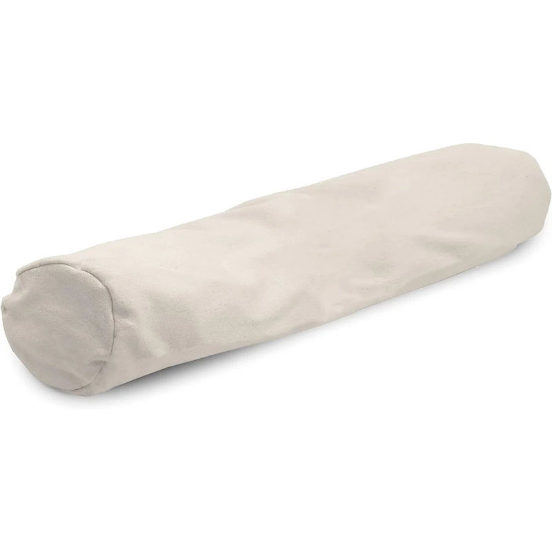 Oreiller pour le corps en coton - Tissu de coton naturel et oreiller moelleux pour dormir profondément avec fermeture à glissière