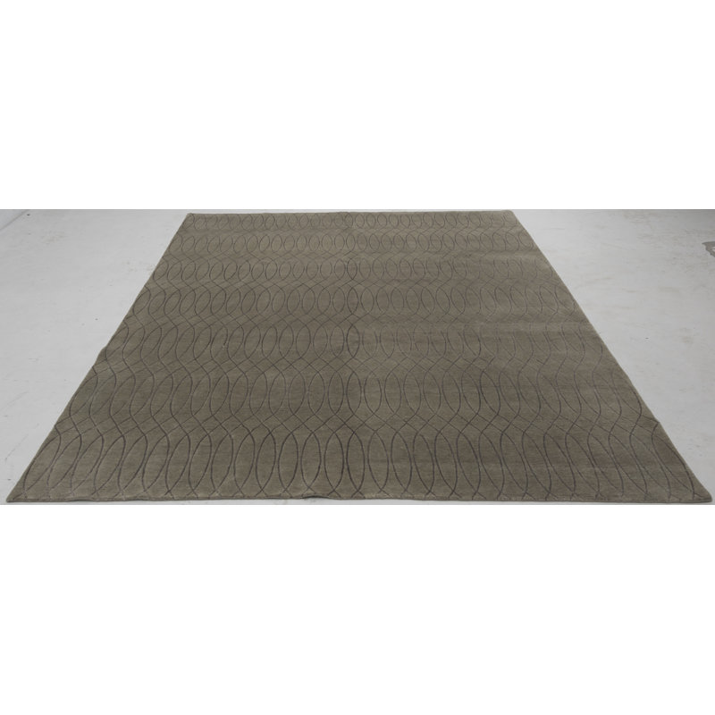 Abstract Area Rug in Green