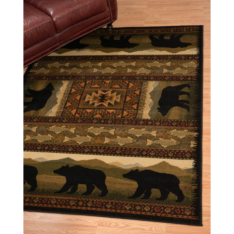 Tapis brun Sayre, Rectangle 5 pi 3 po x 7 pi 2 po