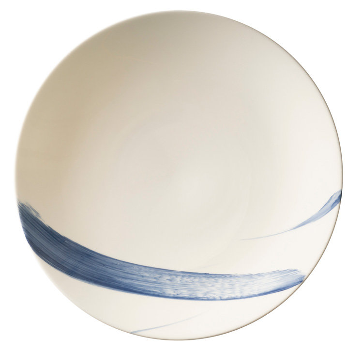 Brushstroke Bone China Serving Bowl