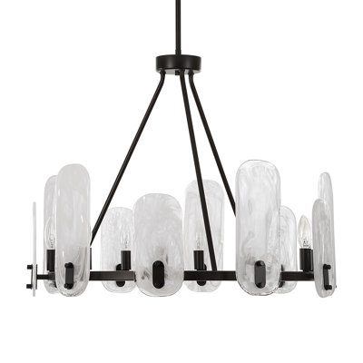 Ellipse 10 - Light Steel Classic / Traditional Chandelier