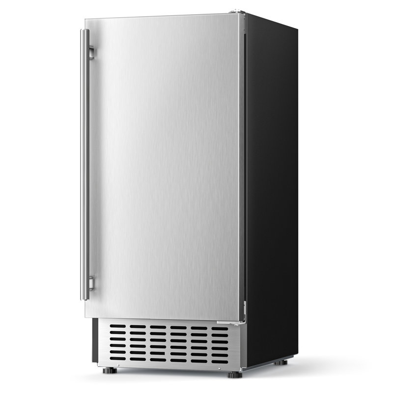 CIM Coolski 15" 80Lbs/24H Stainless Steel Under Counter Built-In Freestanding Ice Maker Machine