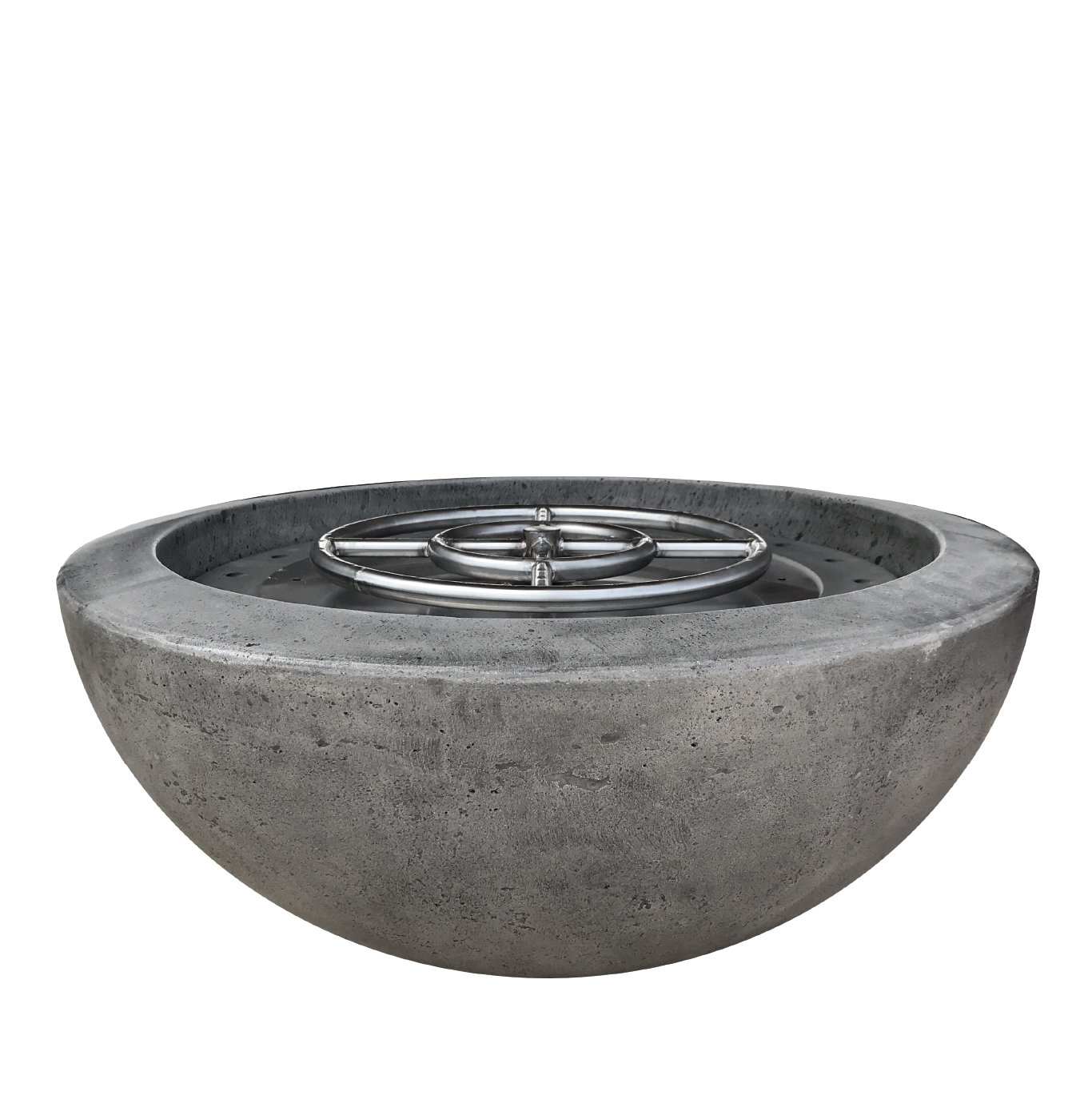 Round Fire Pit, 18" H x 30" W x 30" D, Liquid Propane