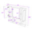 Armoire de salle de bain murale avec tablettes réglables-157039366