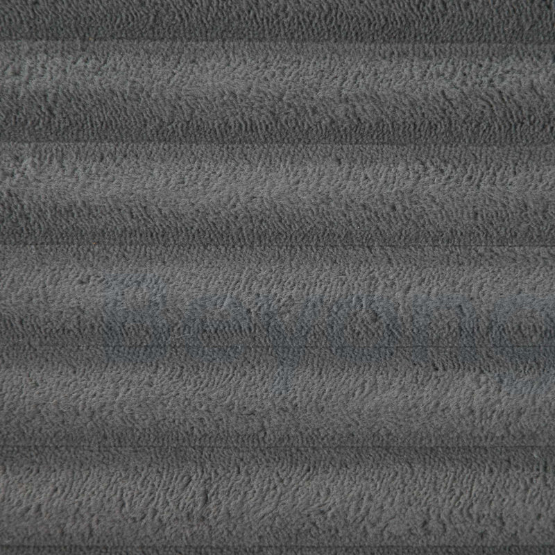 Canapé modulaire 106 pouces avec méridienne double, siège profond, conception modulaire moderne pour le salon, sans assemblage, tissu en velours côtelé gris moelleux