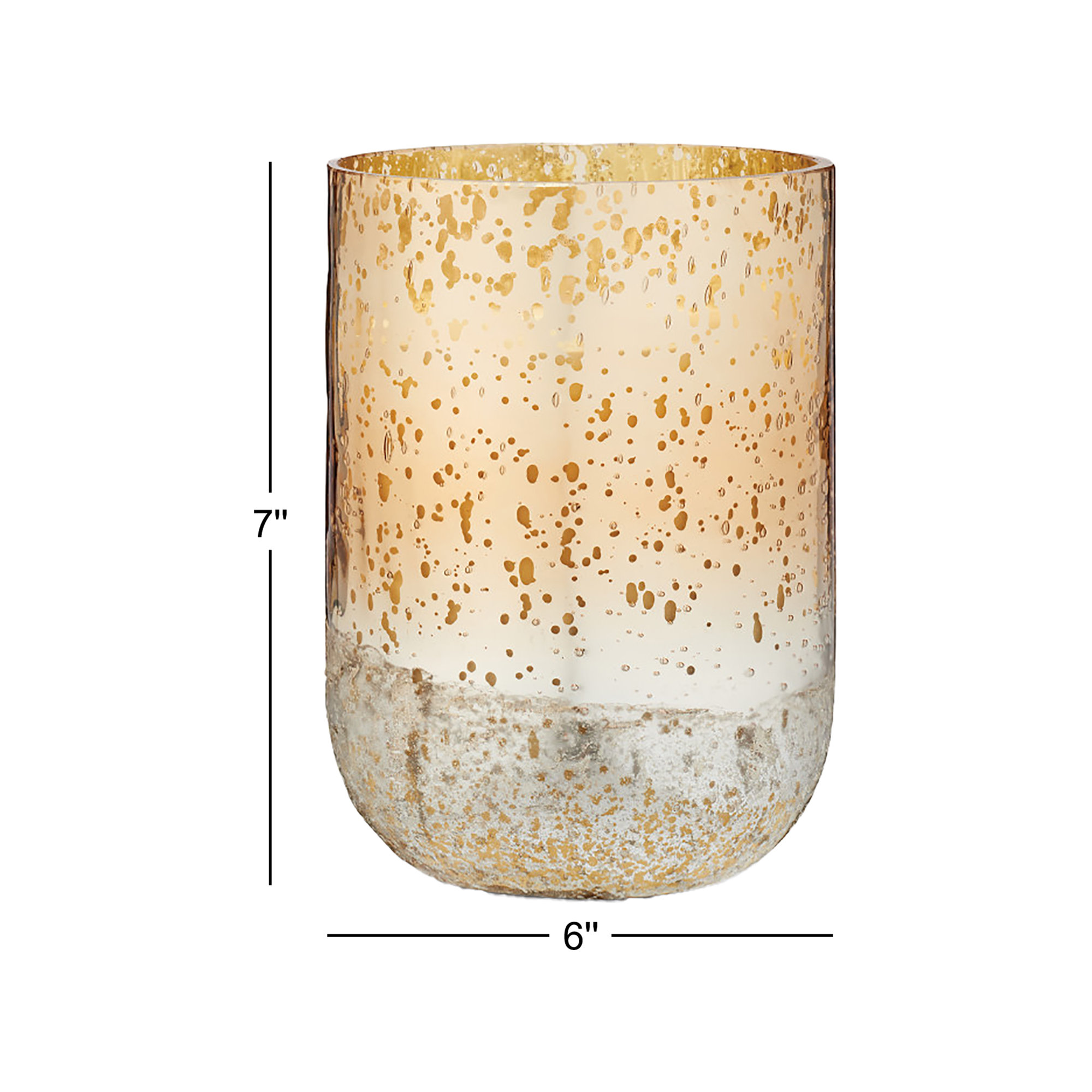 Noble Holiday Winter White Candle, Large Radiant Glass