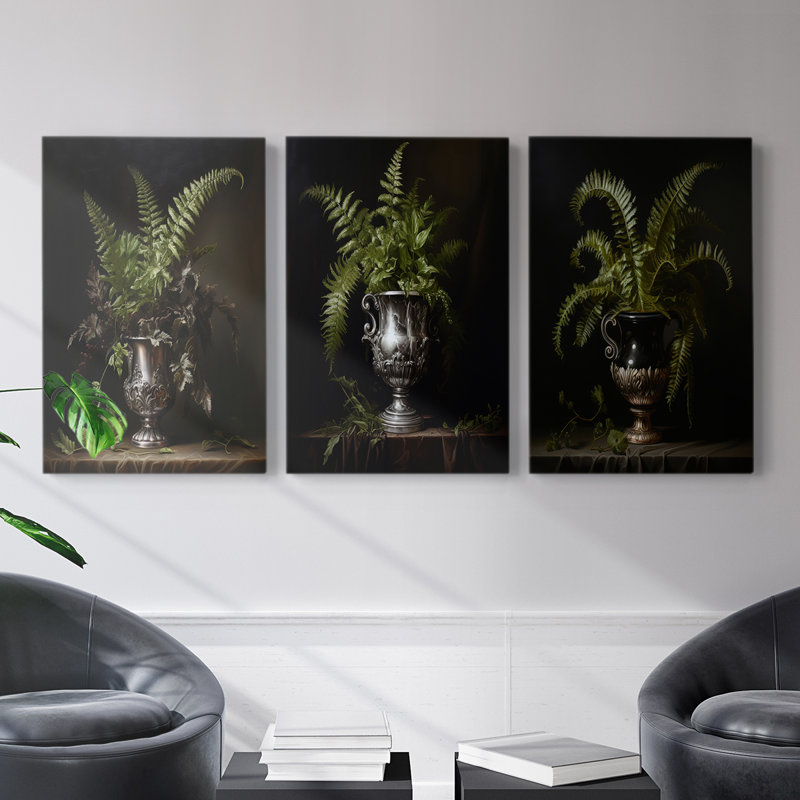 Floral Study Series Lxxi - ensemble de toiles tendues avec châssis Premium, H 60 po x l 40 po x P 1,2214 po
