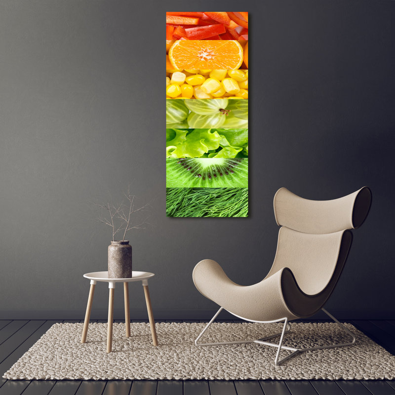 Fruits And Vegetables - Wrapped Canvas Print