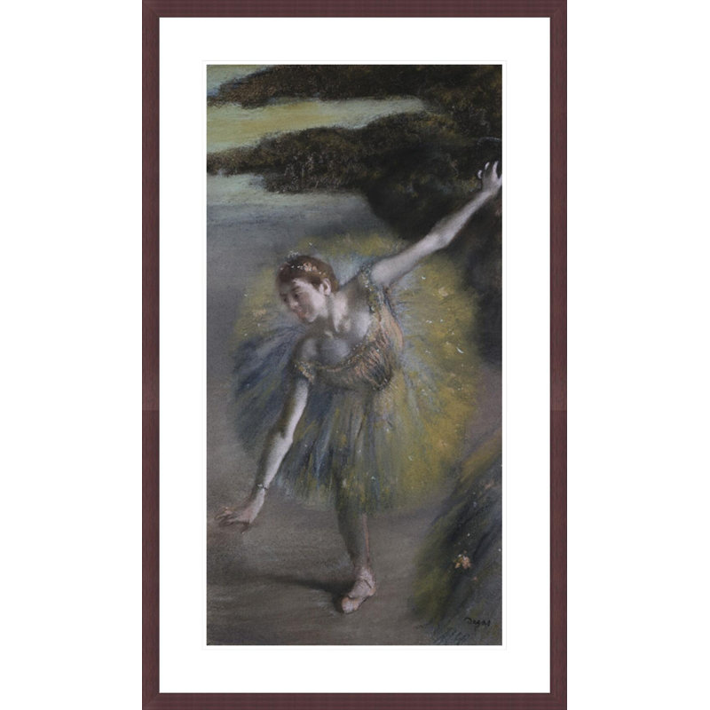 «Dancer in Green» (détail) par Edgar Degas, impression giclée encadrée, H 41,5 po x l 24,81 po