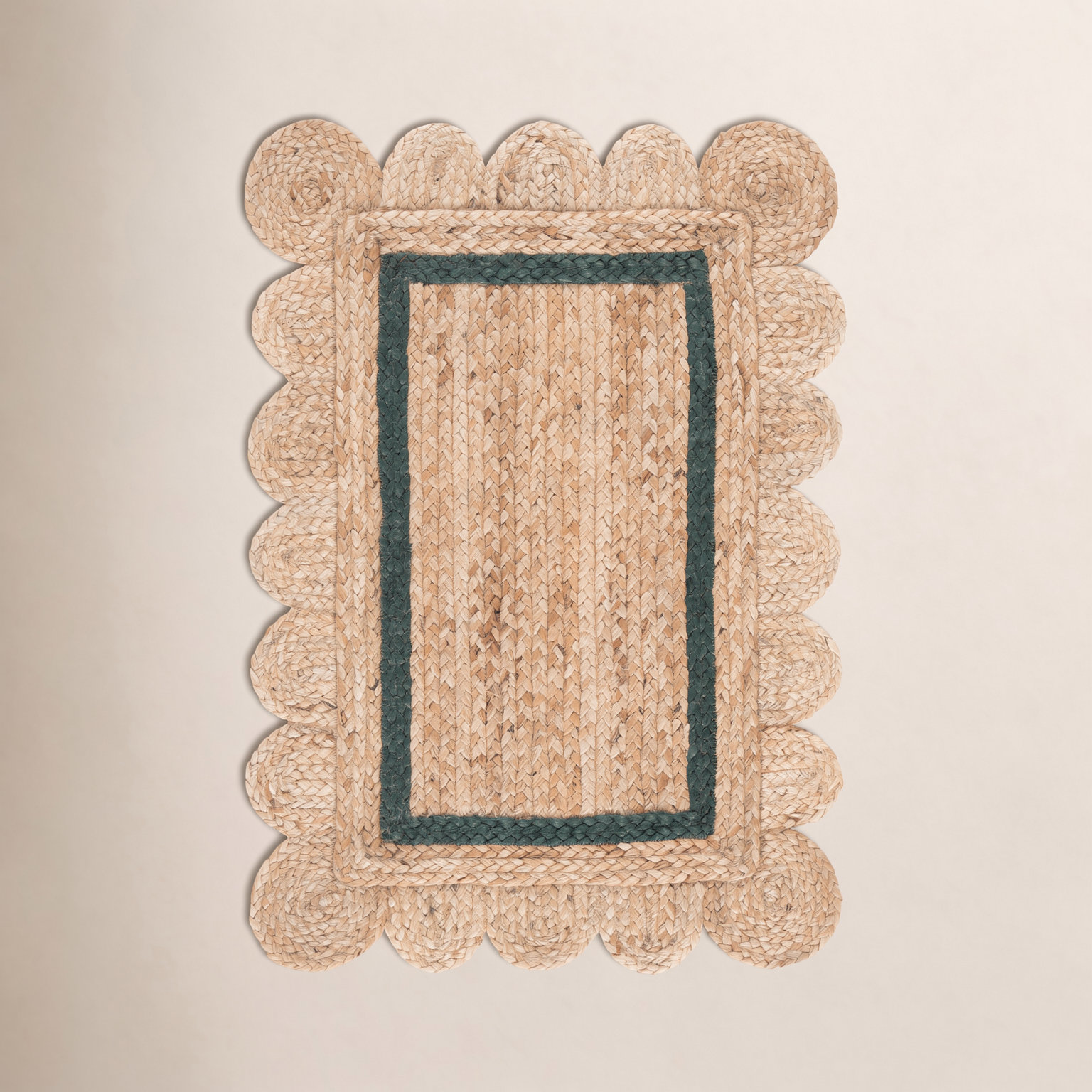 Inaki Hand-Woven Geometric Jute Rug, Rectangle 3' x 5'
