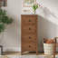 Commode 4 tiroirs, commode cannelée pour couloir de chambre à coucher-106913193