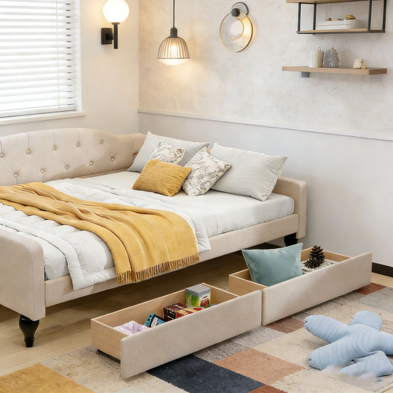 Upholstered Tufted Daybed