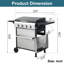Barbecue au propane à 4 brûleurs