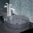 Caché 15.75" Round Glass Vessel Sink in Black