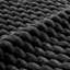 Tissu de repose-pieds en flanelle - noir