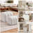 Nestable Upholstered Boucle Fabric Ottoman Set-2116188151