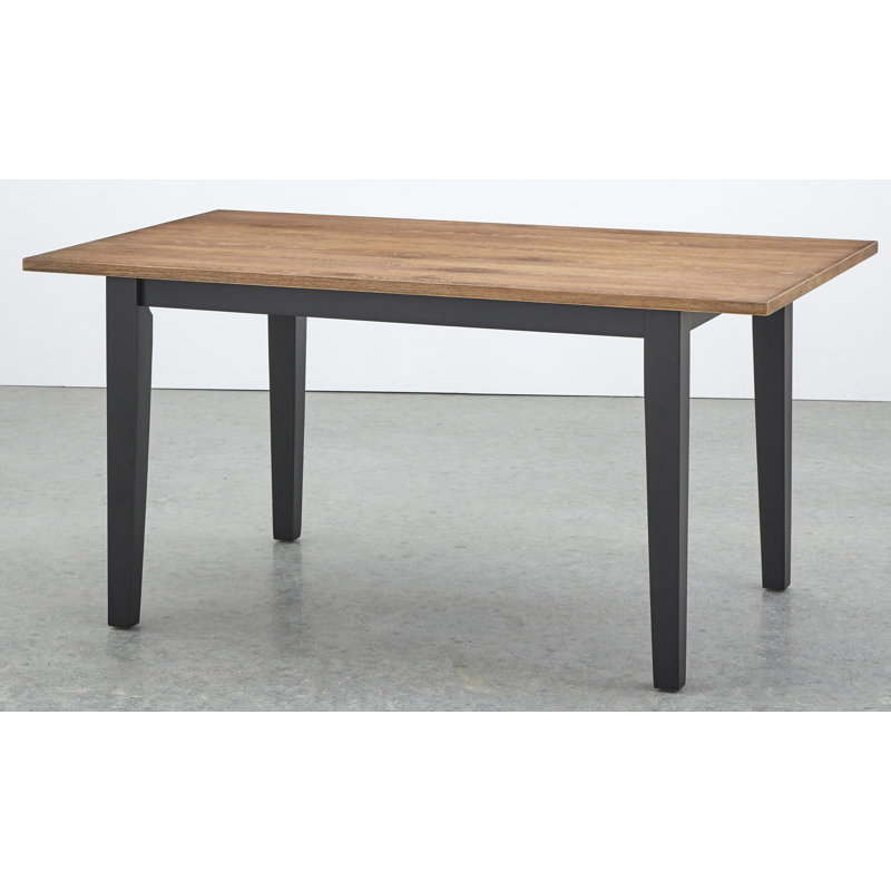 Bluefield Solid Wood Base Dining Table, Black