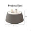 Table basse moderne en cuir fritté clair-1259892798
