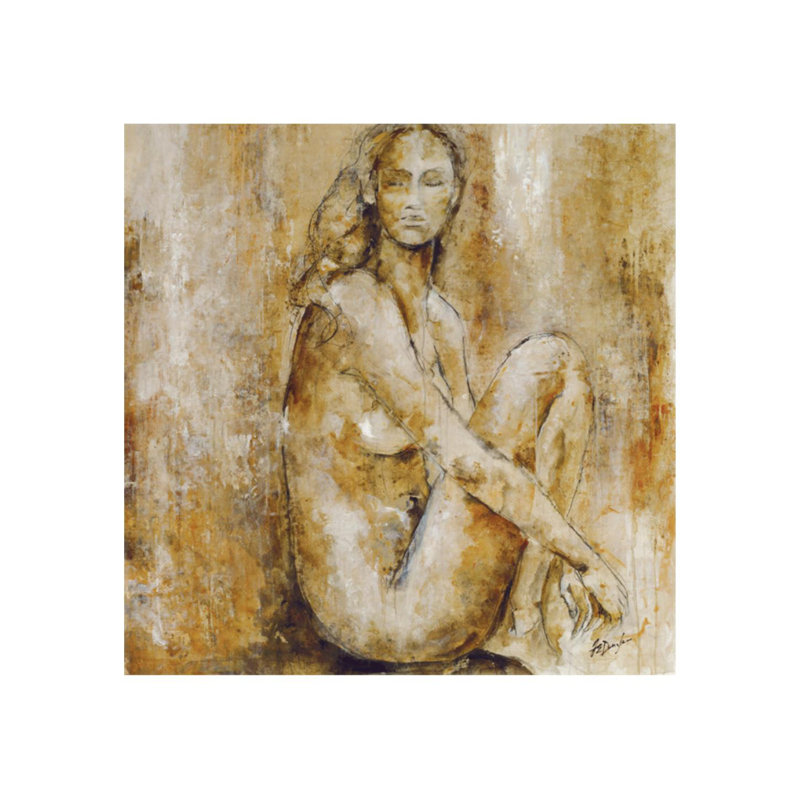 «Bare Essence II» par Chelsea Art Studio - impression, Gel coupé au couteau, H 36 po x l 36 po