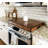 Rustic Brown Wooden Stove Top Cover – Farmhouse Noodle Board Burner Cover, Extra Counter Space & Kitchen Décor Tray, Handmade Hardwood 30" x 22" – Brandt Works USA-88143571