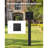 Mailbox Post In-Ground Steel Mailbox Post Kit 43x4x4 in Rustproof Black