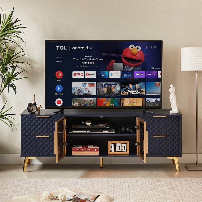 Meuble télé Deluxe Modern, Bleu très foncé
