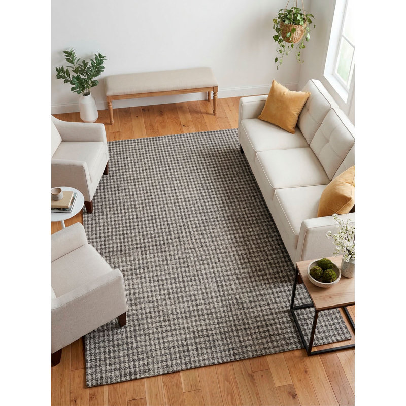 Struttura Rectangle Area Rug in Natural/Black, Rectangle 9' x 12'