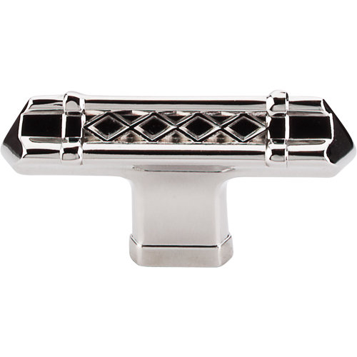 Tower Bridge 2 5/8" Length Bar Knob, Polished Nickel
