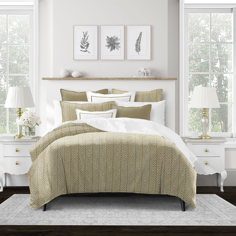 Ensemble de housse de couette 100% coton Stonefest, Housse de couette grand + 4 pièces supplémentair, Striped