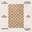 Nigel Modern Farmhouse Woven Jute Checkerboard Natural/Bleach Rug-2060291714