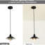 Luminaire suspendu de style campagnard - Métal noir mat pour salle à manger, îlot de cuisine, chambre à coucher, salon E26 Luminaire à intensité variable réglable de source rustique