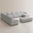 Oversized Modular Corner Sectional U Shaped Sectional Sofa With Storage Ottman-912623067