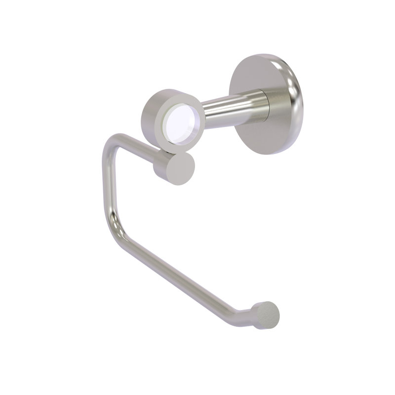 Porte-papier hygiénique à fixation murale européen Margolis, Nickel satiné