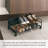 Yamazaki Home Rolling Shoe Rack, Steel, Holds 4 shoes, 6 heels, Wheels-15616743