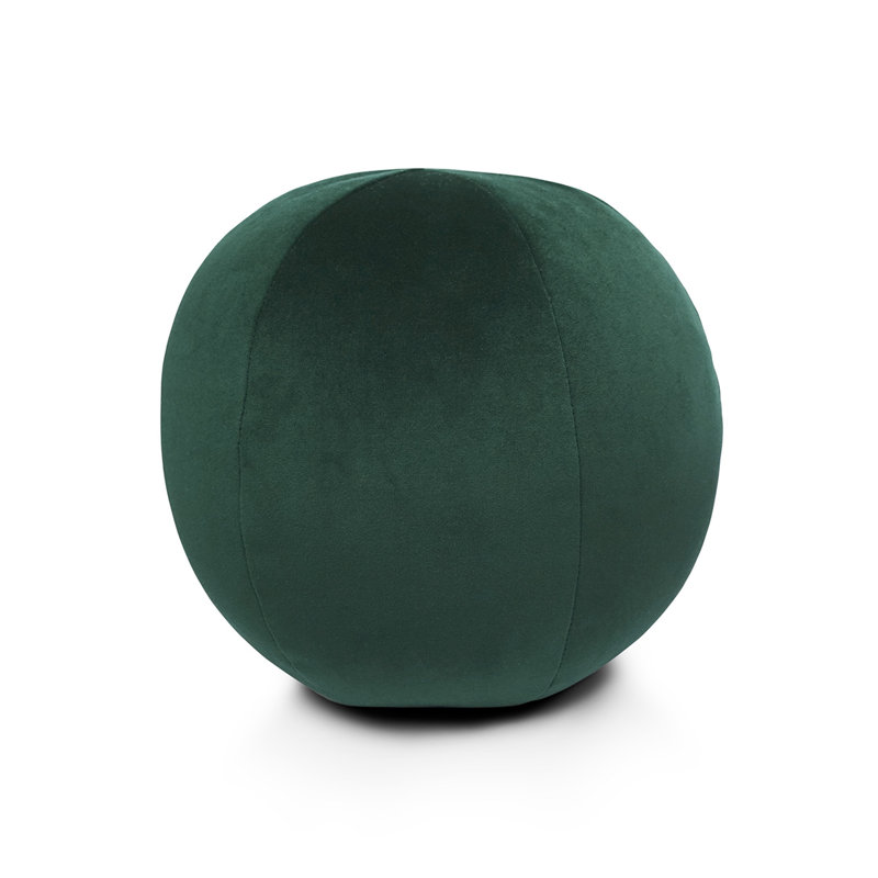 Posh Ball Circular Pillow Cover & Insert, 10"H x 10"W, Teal