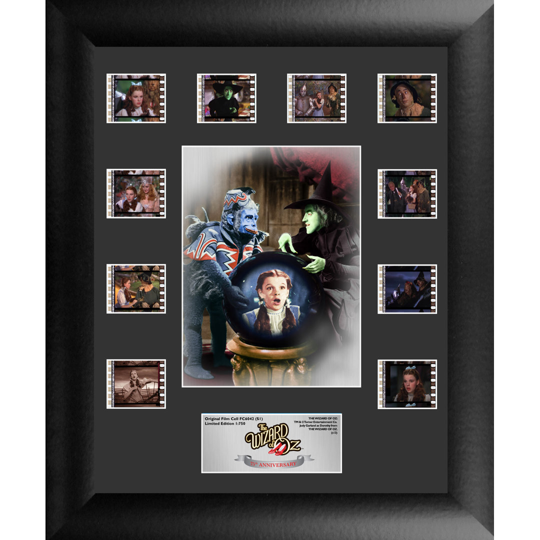 Wizard of Oz 75th Anniversary Mini Montage FilmCell Presentation Framed Vintage Advertisement Trend Setters