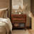 24.02" W Mid-Century 2-Drawer Nightstand