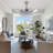 42" Demorea 4 - Blade LED Retractable Blades Ceiling Fan with Remote Control and Light Kit Included