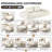 Boneless 86.6" Multifunctional Convertible Sofa Bed With 2 Tumbler Backrests And 2 Pillows