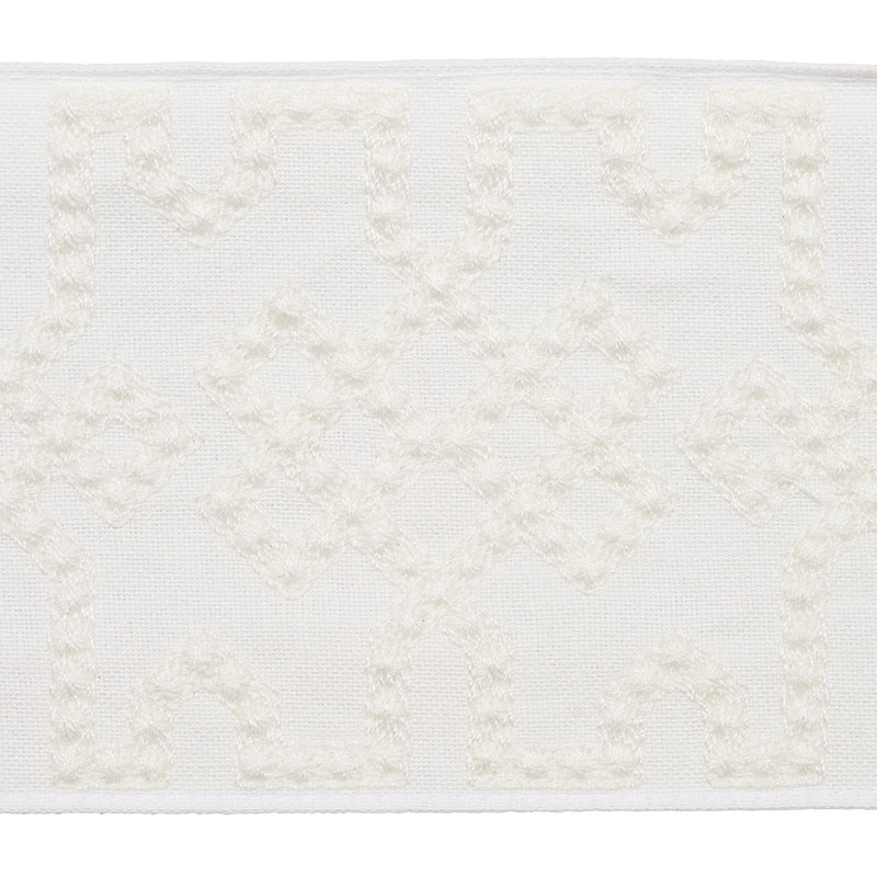 Ruban de treillis noué, Blanc