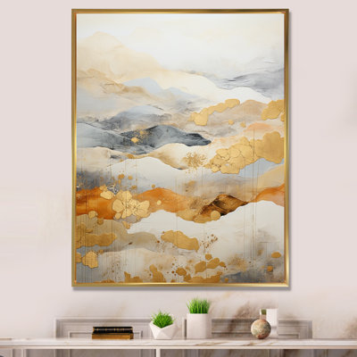 «Beige And Gold Minimal Expression II», reproduction sur toile