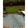 Teal Samburu Indoor/Outdoor Safari Rug