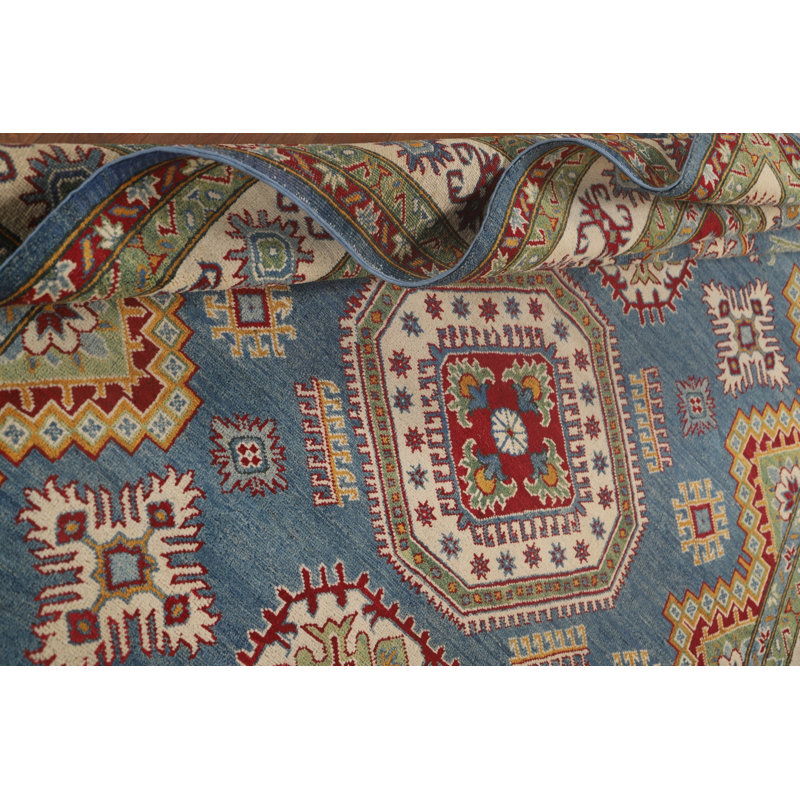 Tapis de salon Kazak bleu clair