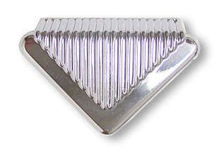 (Paquet de 5) Poignée Art déco 1-1 / 2 po chrome