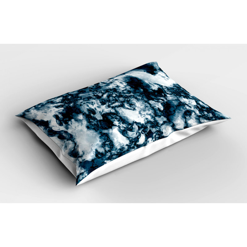 Marble Polyester Abstract Sham Set, Twin