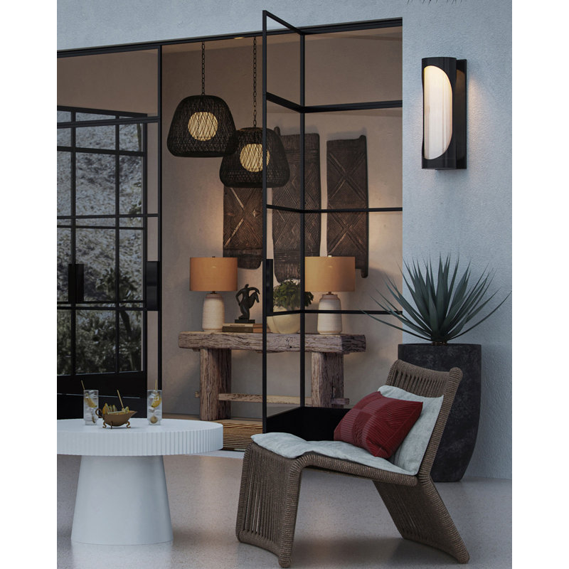 Swale Small Outdoor Wall Sconce, 27" H x 8.75" W x 10" D