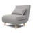 Nerissa Single 77cm Upholstered Tight Back Futon Chair