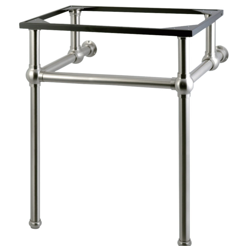 Kingston Brass Templeton Brass Console Sink Legs, Brushed Nickel