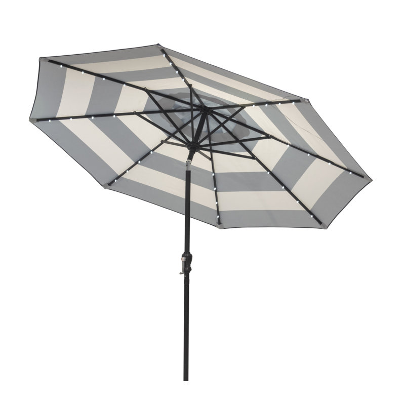 Parasol de marché solaire 9 'à DEL