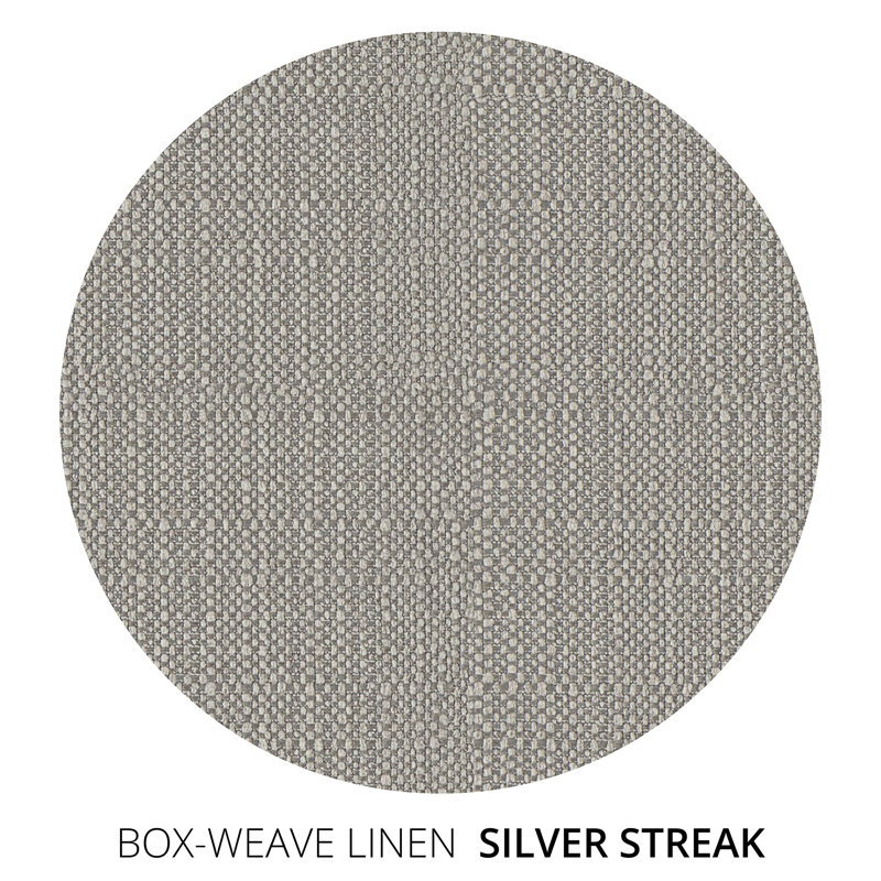 Leroy Loveseat, 36" H x 60" W x 49" D, Graphite Linen 